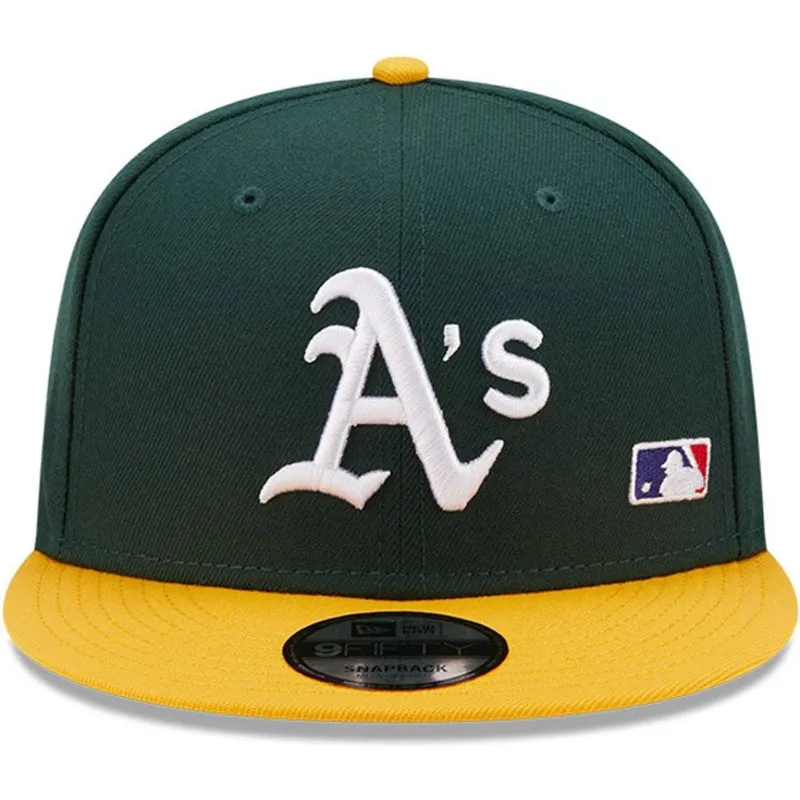 kepure-plokscia-zalia-snapback-9fifty-team-arch-oakland-athletics-mlb-new-era