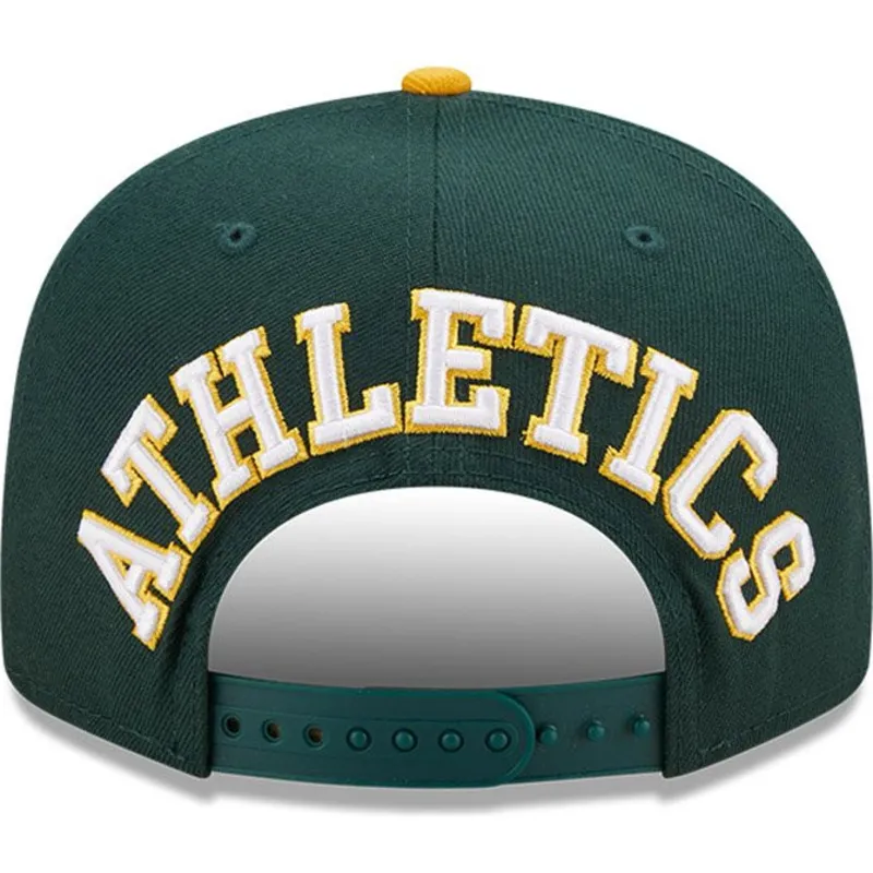 kepure-plokscia-zalia-snapback-9fifty-team-arch-oakland-athletics-mlb-new-era