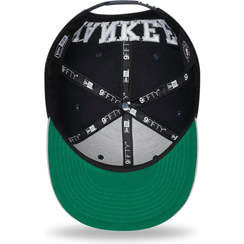 granatowo-szara-plaska-czapka-snapback-9fifty-team-arch-new-york-yankees-mlb-new-era
