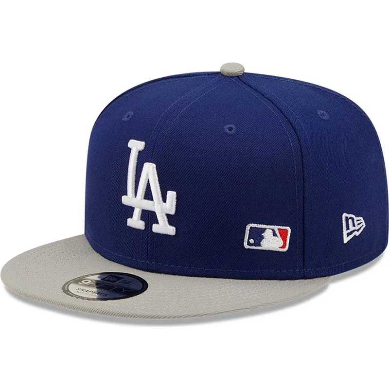 kepure-plokscia-melyna-snapback-9fifty-team-arch-los-angeles-dodgers-mlb-new-era