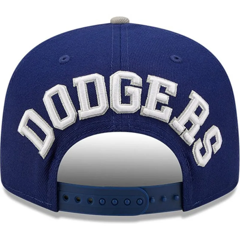 kepure-plokscia-melyna-snapback-9fifty-team-arch-los-angeles-dodgers-mlb-new-era