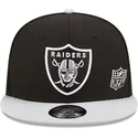 kepure-plokscia-juoda-snapback-9fifty-team-arch-las-vegas-raiders-nfl-new-era