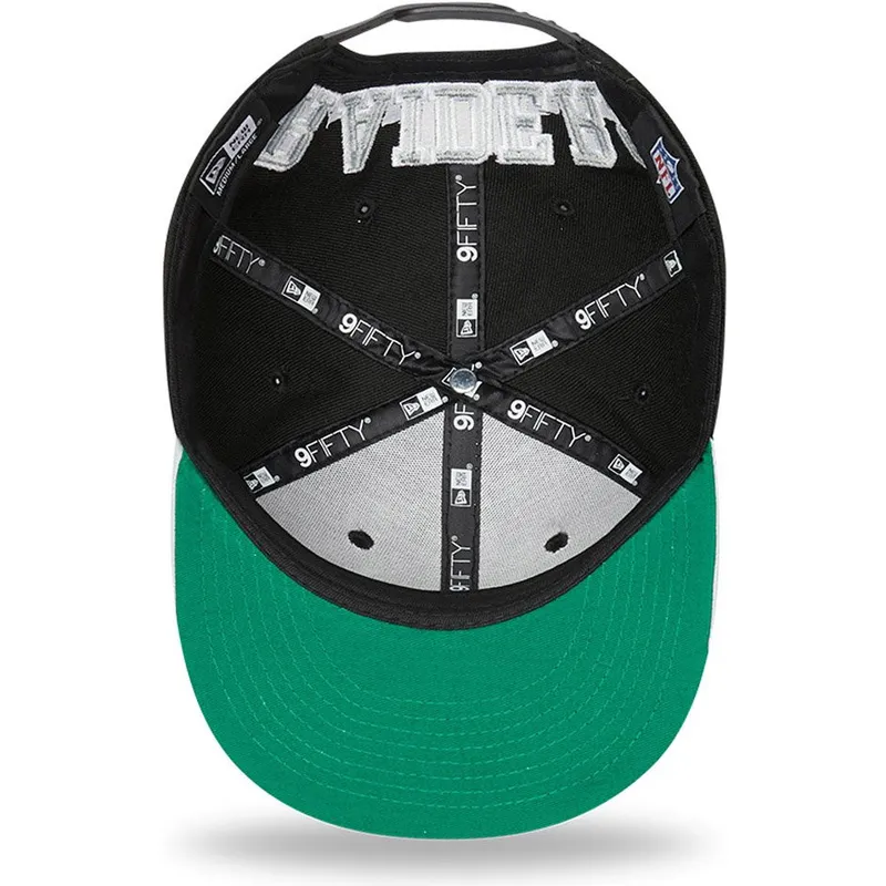 kepure-plokscia-juoda-snapback-9fifty-team-arch-las-vegas-raiders-nfl-new-era