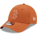 kepure-islenkta-ruda-reguliuojamas-9forty-league-essential-boston-red-sox-mlb-new-era