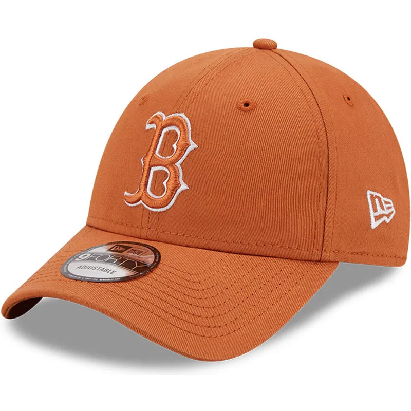 kepure-islenkta-ruda-reguliuojamas-9forty-league-essential-boston-red-sox-mlb-new-era