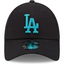 regulowana-granatowa-czapka-z-zakrzywionym-daszkiem-z-niebieskim-logo-9forty-league-essential-los-angeles-dodgers-mlb-marki-new-
