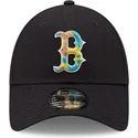 kepure-islenkta-tamsiai-melyna-reguliuojamas-9forty-camo-infill-boston-red-sox-mlb-new-era