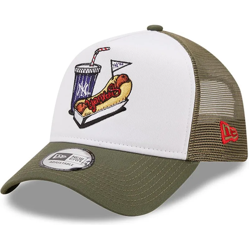 kepure-islenkta-balta-snapback-a-frame-stadium-food-hot-dog-new-york-yankees-mlb-new-era