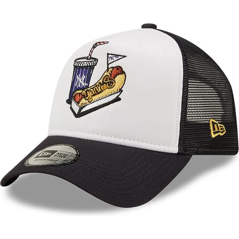 kepure-islenkta-balta-snapback-a-frame-stadium-food-hot-dog-new-york-yankees-mlb-new-era