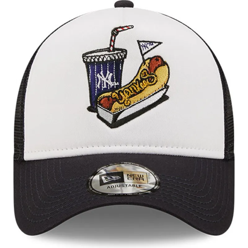 kepure-islenkta-balta-snapback-a-frame-stadium-food-hot-dog-new-york-yankees-mlb-new-era