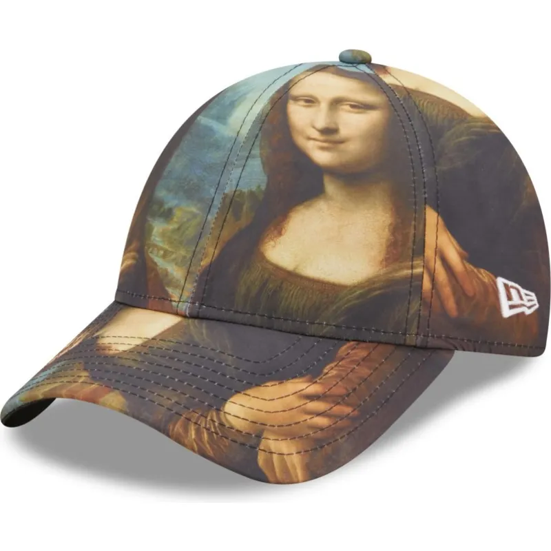 regulowana-wielokolorowa-czapka-z-zakrzywionym-daszkiem-9forty-mona-lisa-le-louvre-new-era