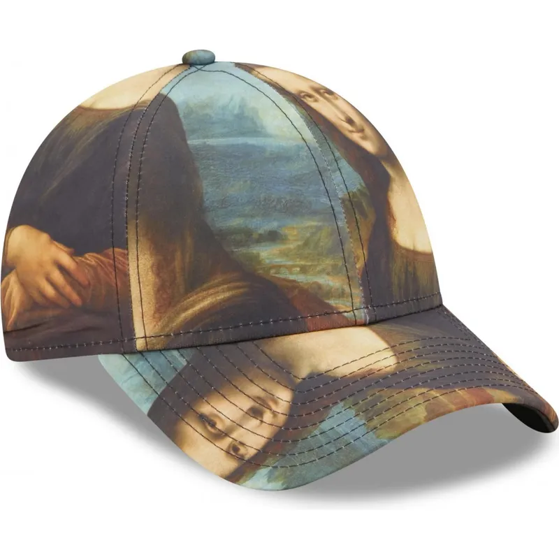 regulowana-wielokolorowa-czapka-z-zakrzywionym-daszkiem-9forty-mona-lisa-le-louvre-new-era