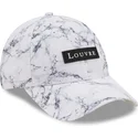 kepure-islenkta-balta-reguliuojamas-9forty-clear-marble-le-louvre-new-era