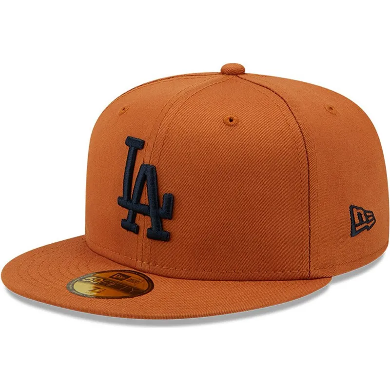 kepure-plokscia-ruda-priglundanti-59fifty-league-essential-los-angeles-dodgers-mlb-new-era