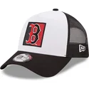 kepure-islenkta-juoda-snapback-a-frame-team-patch-boston-red-sox-mlb-new-era