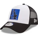 kepure-islenkta-juoda-snapback-a-frame-team-patch-los-angeles-dodgers-mlb-new-era