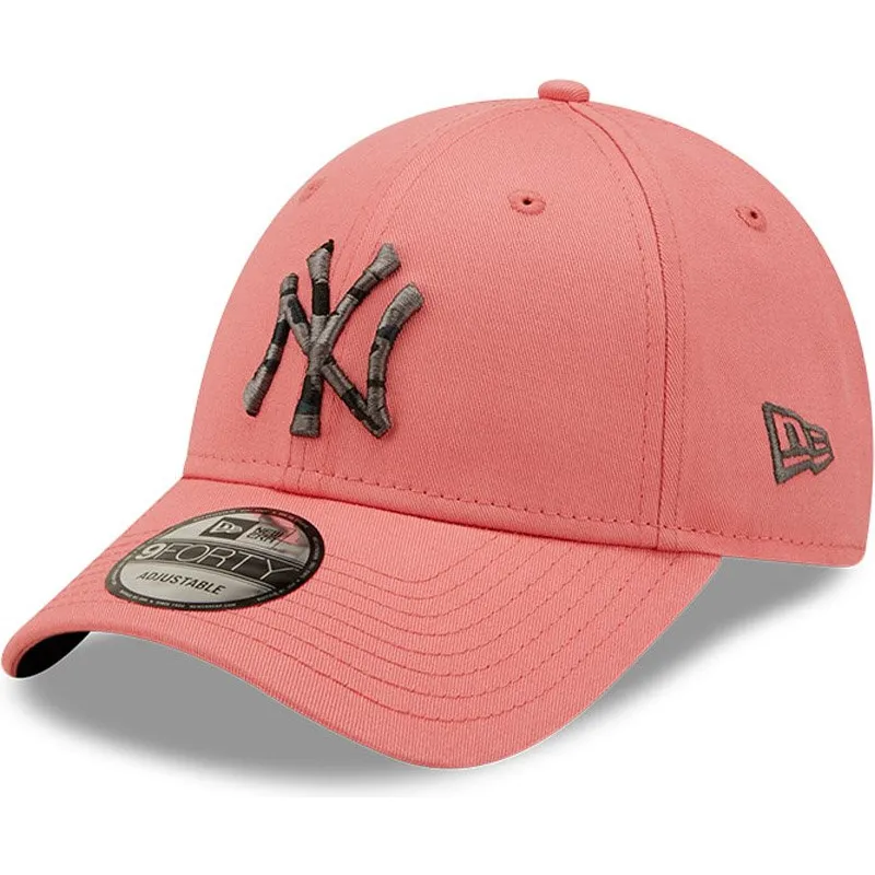 kepure-islenkta-rozine-reguliuojamas-9forty-camo-infill-new-york-yankees-mlb-new-era