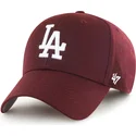 regulowana-bordowa-czapka-z-daszkiem-mvp-los-angeles-dodgers-mlb-od-47-brand