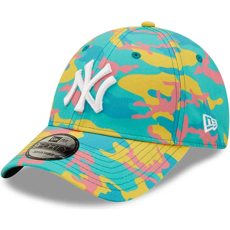 kepure-islenkta-melyna-reguliuojamas-9forty-camo-pack-new-york-yankees-mlb-new-era