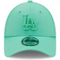 zielona-czapka-z-daszkiem-regulowana-z-zielonym-logo-9forty-league-essential-los-angeles-dodgers-mlb-od-new-era