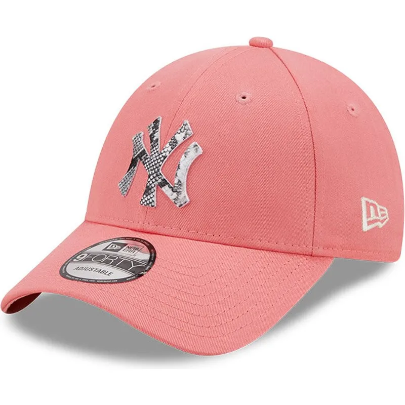 kepure-islenkta-rozine-reguliuojamas-9forty-infill-new-york-yankees-mlb-new-era