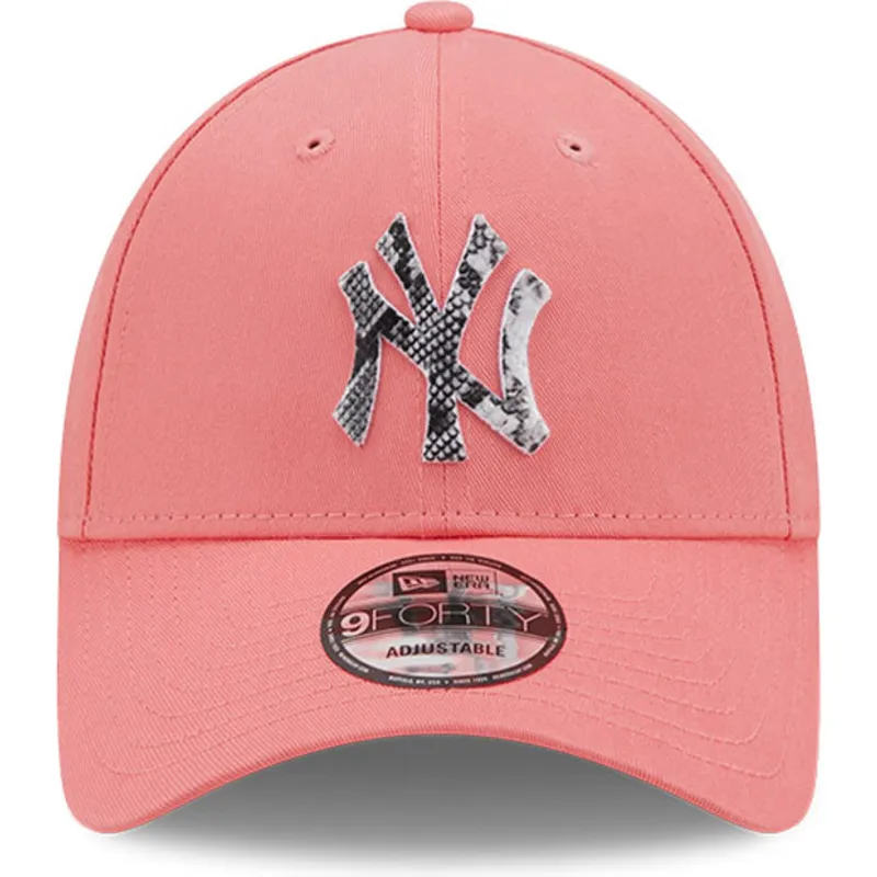 kepure-islenkta-rozine-reguliuojamas-9forty-infill-new-york-yankees-mlb-new-era