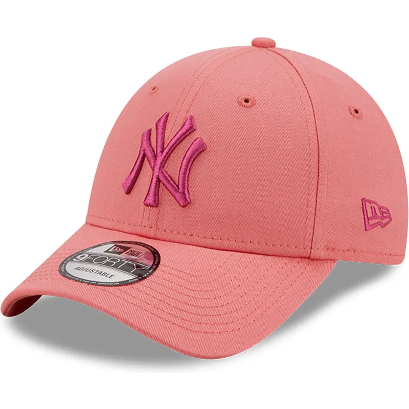 kepure-islenkta-rozine-reguliuojamas-9forty-league-essential-new-york-yankees-mlb-new-era