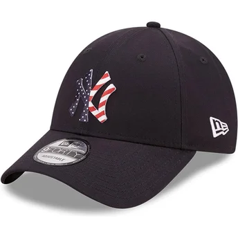 regulowana-granatowa-czapka-z-zakrzywionym-daszkiem-9forty-infill-new-york-yankees-mlb-od-new-era