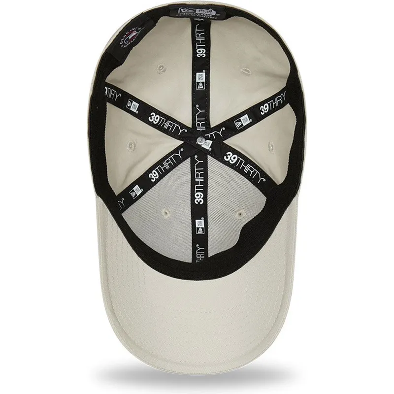 bezowa-zakrzywiona-czapka-39thirty-league-essential-los-angeles-dodgers-mlb-od-new-era