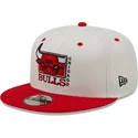 kepure-plokscia-balta-snapback-9fifty-white-crown-chicago-bulls-nba-new-era