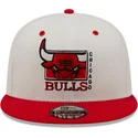 kepure-plokscia-balta-snapback-9fifty-white-crown-chicago-bulls-nba-new-era