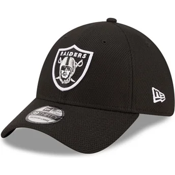 New Era Curved Brim 39THIRTY Diamond Era Las Vegas Raiders NFL Black Fitted Cap