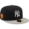 granatowo-szara-dopasowana-czapka-z-daszkiem-59fifty-parche-lateral-new-york-yankees-mlb-new-era