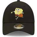 kepure-islenkta-juoda-reguliuojamas-9forty-sporty-spongebob-new-era