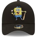 kepure-islenkta-juoda-snapback-a-frame-sporty-spongebob-new-era