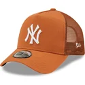 brazowa-czapka-trucker-a-frame-tonal-mesh-new-york-yankees-mlb-od-new-era