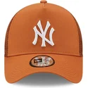 brazowa-czapka-trucker-a-frame-tonal-mesh-new-york-yankees-mlb-od-new-era