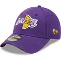 kepure-islenkta-violetine-reguliuojamas-9forty-washed-pack-split-los-angeles-lakers-nba-new-era