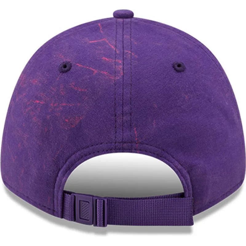 kepure-islenkta-violetine-reguliuojamas-9forty-washed-pack-split-los-angeles-lakers-nba-new-era