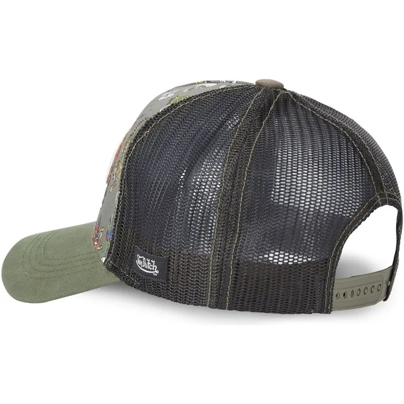 kepure-islenkta-vilkikas-zalia-snapback-tattoo-tat-k-von-dutch