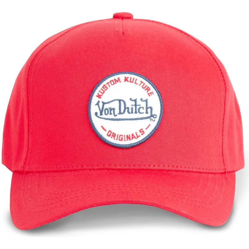 kepure-islenkta-raudona-snapback-kustom-kulture-col-red1-von-dutch