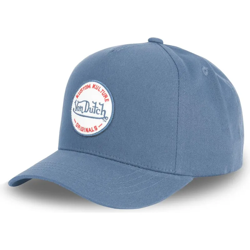 kepure-islenkta-melyna-snapback-kustom-kulture-col-ant-von-dutch