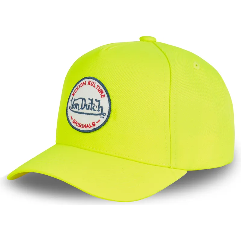 kepure-islenkta-geltona-snapback-kustom-kulture-col-yel1-von-dutch