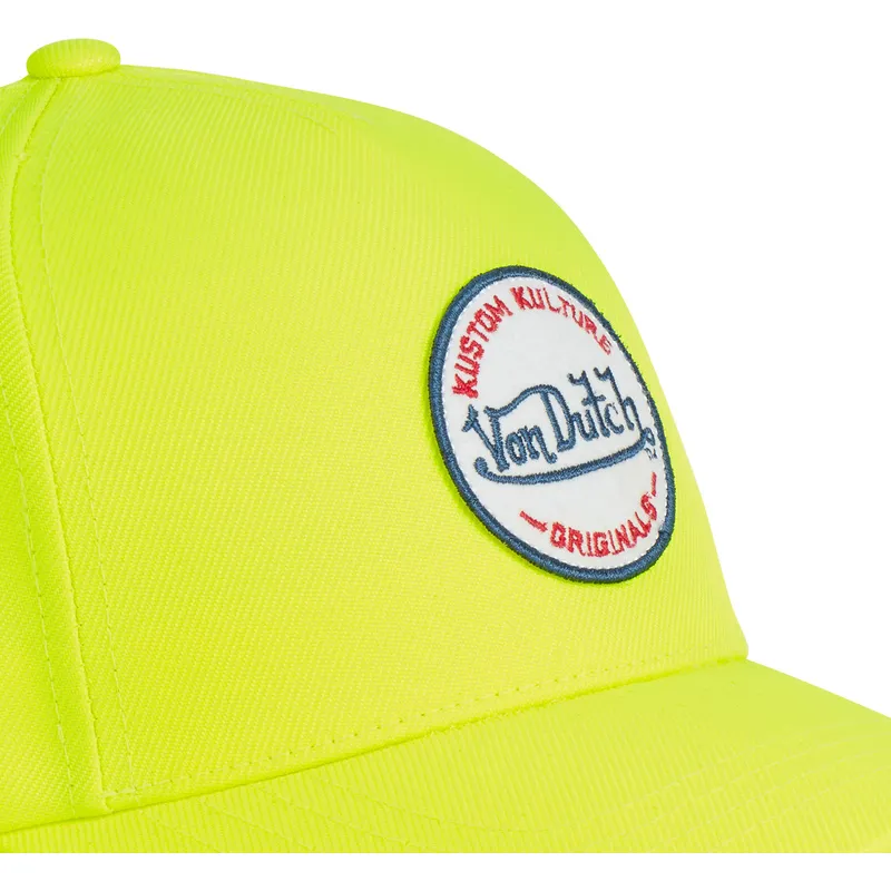 kepure-islenkta-geltona-snapback-kustom-kulture-col-yel1-von-dutch