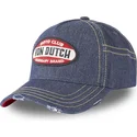 kepure-islenkta-melyna-reguliuojamas-vaquero-moto-club-moto-von-dutch