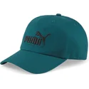 zielona-czapka-z-daszkiem-z-regulacja-i-czarnym-logo-essentials-od-puma