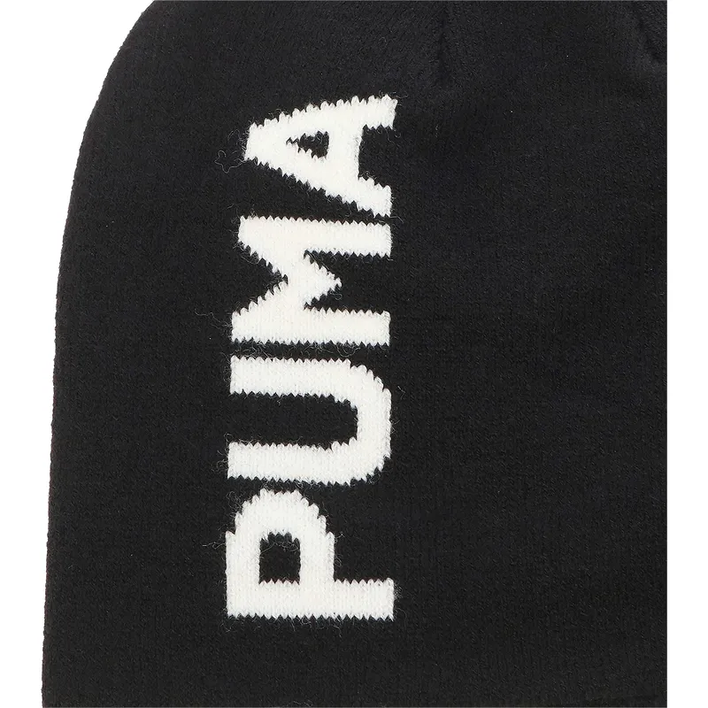kepure-juoda-vaikams-essentials-classic-cuffless-puma