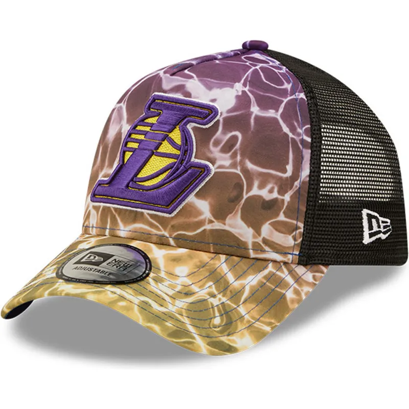kepure-islenkta-ivairiaspalvis-snapback-a-frame-summer-city-los-angeles-lakers-nba-new-era