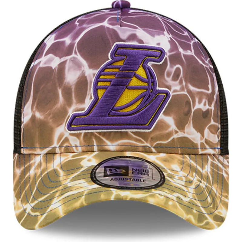 kepure-islenkta-ivairiaspalvis-snapback-a-frame-summer-city-los-angeles-lakers-nba-new-era