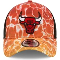 kepure-islenkta-oranzine-snapback-a-frame-summer-city-chicago-bulls-nba-new-era